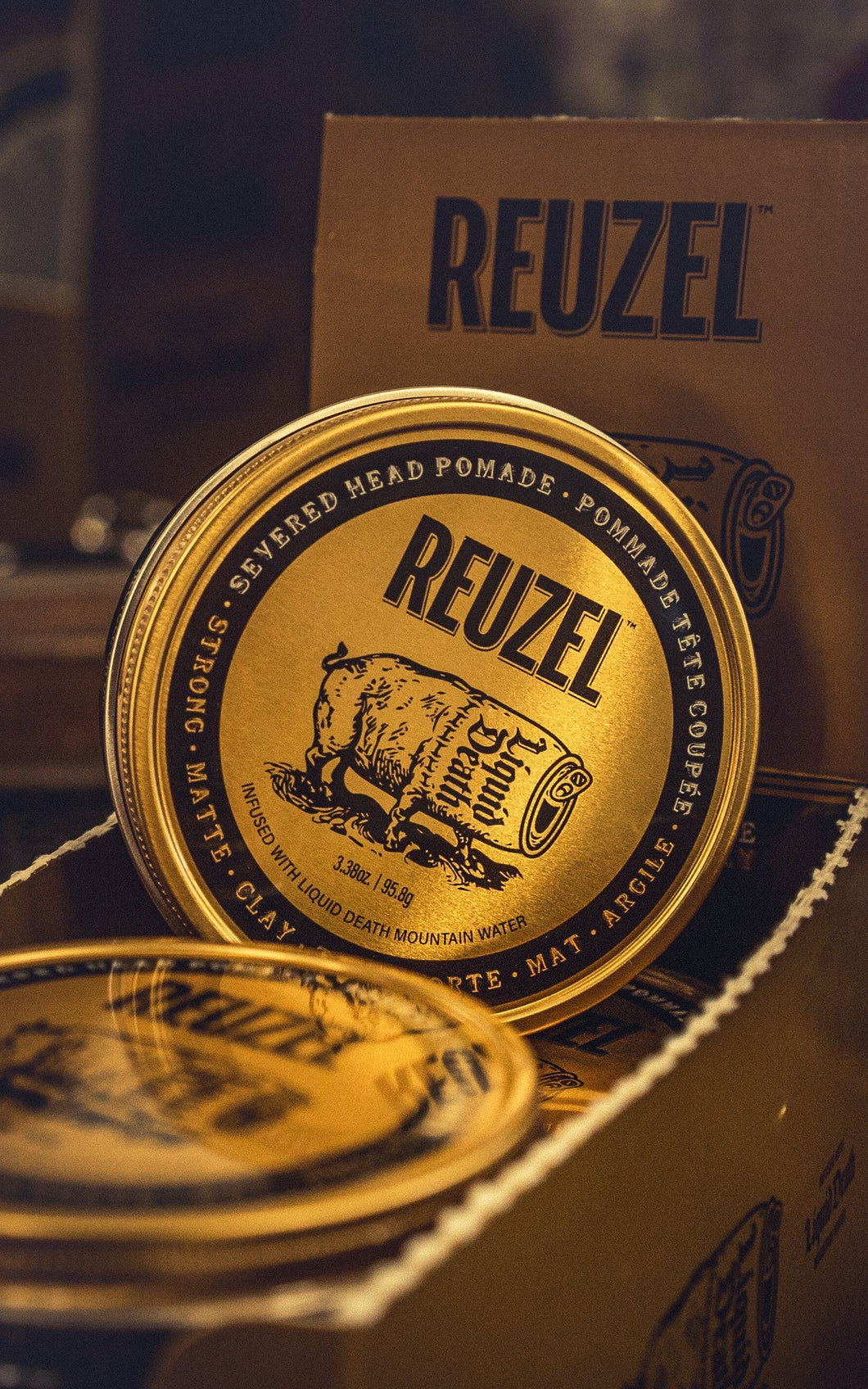 Severed head pomade Reuzel x Liquid death